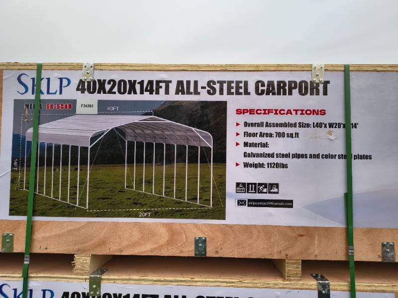SKLP All Steel Garage Carport 20x30 (SK-ZP20) (FT-ZP20)