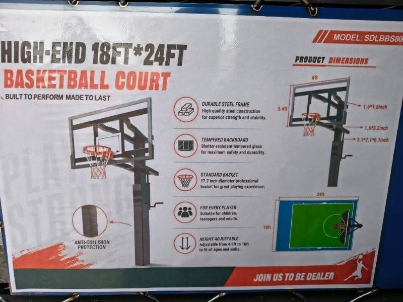 SDLANCH In-Ground Basketball Hoop (SDLBBS800)
