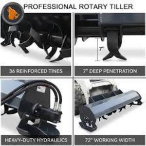 Wolverine Hydraulic Rotary Tiller (TL-12-72W)
