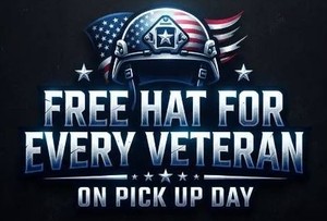 FREE HAT FOR EVERY VETERAN ON AUCTION PICK UP DAY