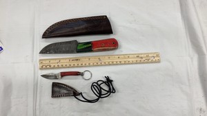 Huntingskinner Knife and a Key chain or a Neck Knife.