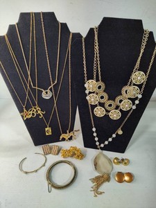 Assorted Gold Tone Jewelry