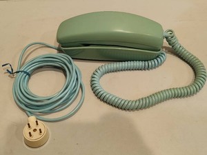 Western Electric Trimline Blue Corded Land Line Phone