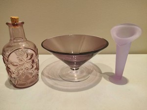 Assortment of Amethyst Glass