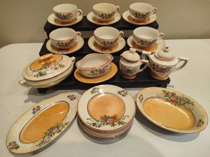 Floral Lusterware Tea Set