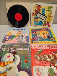 Vintage Kids Records incl Sesame Street, Mickey Mouse Club 