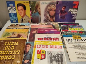 Assortment of Records - Mostly Country Greats - Barbara Mandrell, Kenny Rogers, Elvis & More