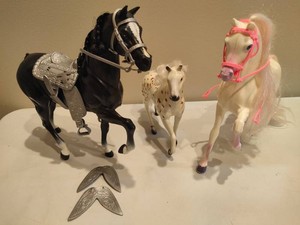 Barbies Horse Midnight & Other Horses