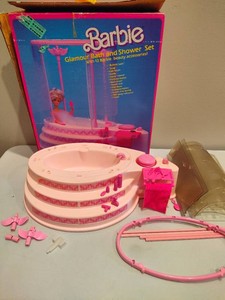 Barbie Glamour Bath & Shower Set In Original Box