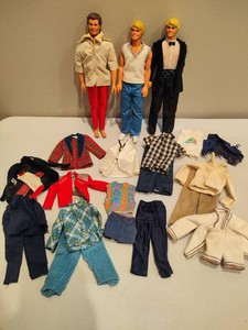 Assortment of Ken Dolls wClothing