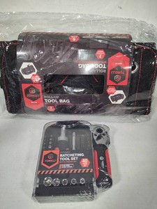 Torelli Roll-Up Tool Bag & Small Ratcheting Tool Set New in Packaging