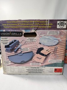 New Vision Grills 8-Piece Kamado Grilling & Smoking Accessory Set