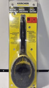 New Karcher Universal Rotating Wash Brush With 4 Adapters