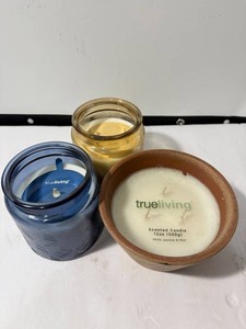 Trueliving Scented Candles - 3pc Assorted Scents