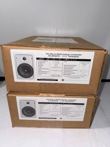 NEW AES AU-AES225S 6 12 In-WallIn-Ceiling Speakers (Lot of 2)