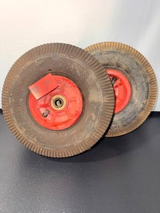 New Ribbed Tire & Wheel Assemblies (Lot of 2)