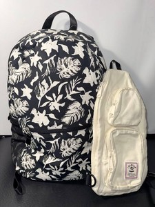 Champion & Botanical Print Backpacks (Lot of 2)