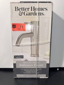 NEW Better Homes & Gardens Elmont Satin Nickel Bathroom Faucet
