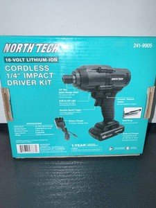 New Open Box North Tech 241-9905 18V Impact Driver Kit