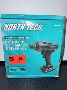 North Tech 241-9905 18V 14-Inch Impact Driver Kit