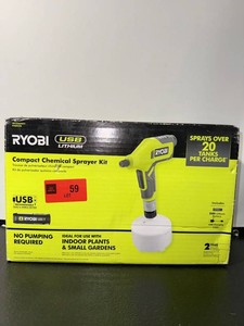 NEW RYOBI FVSP5K USB Lithium Chemical Sprayer Kit