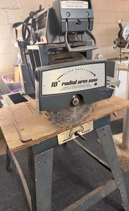 10 Radial Arm Saw with Stand  Heavy-Duty Woodworking Saw