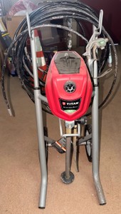 TITAN ControlMax HEA Airless Paint Sprayer with Spray Gun, 1600 PSI Hose &amp Wheeled Stand