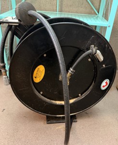 Heavy-Duty Retractable Air Hose Reel with Hose  WallFloor Mount