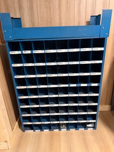 Bowman Industrial Metal PartsToolScrew Organizer Cabinet  Approximately 72 Compartments