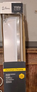 Home Impressions Vista 30 Towel Bar  Polished Chrome  New in Package