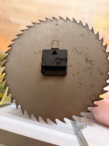 Craftsman Circular Saw Blade Wall Clock – Sears Roebuck Vintage-Style Tool Decor - Sharp! Real Blade.