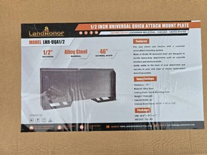 Skid Steer Plate 12