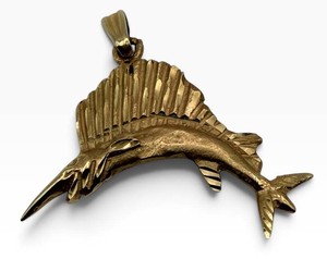 14k Sailfish Pendant