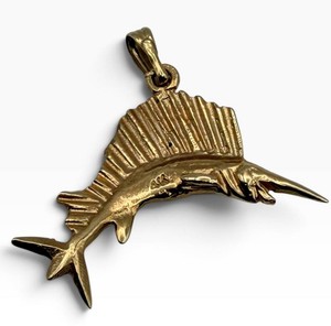 14k Sailfish Pendant