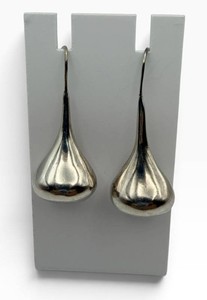 Sterling Silver 925 Teardrop Dangle Earrings