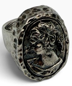 Sterling Silver Ornate Floral Statement Ring Size 5.5