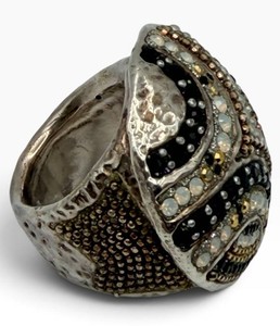 Ornate Sterling Silver Statement Ring Size 6.5