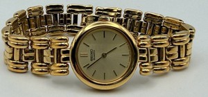 Seiko 4N00-0858 Gold-Tone Quartz Wristwatch