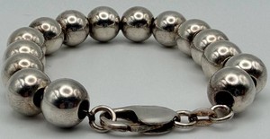 Sterling Silver Italy HAN Bead Bracelet