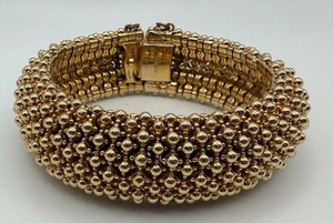 CINER Gold-Tone Textured Bracelet