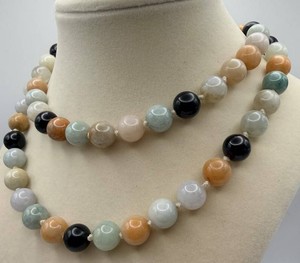 Multicolor Graduated Round-Bead Necklaces (Lot of 2)