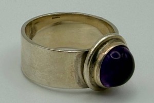 Murphy Sterling Silver Purple Cabochon Ring