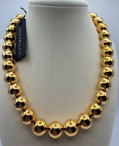 Ann Taylor Gold-Tone Beaded Statement Necklace