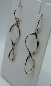 Sterling Silver Twisted Dangle Earrings