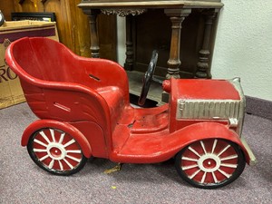 Large Vintage 1950s-60s Heavy Cast Aluminum Car