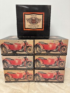 7 Mint in Box HARLEY DAVIDSON Diecast 1933 Motorcycles wSidecars