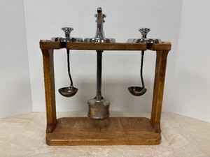 Original Vintage 1930s era Ice Cream Parlor Tools  Scoops with Stand