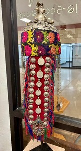Wonderful Old Antique Handmade &amp Elaborately Decorated Mongolian Headdress&nbsp