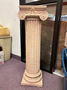 Neoclassical Plaster Pedestal Column Stand&nbsp