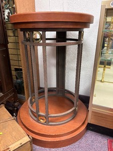 Cylinder Round Lamp Table